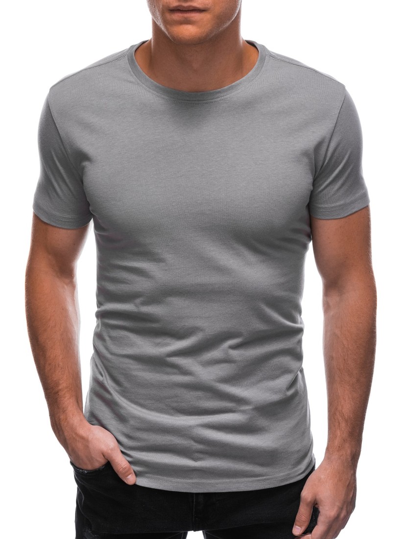 Edoti Men's plain t-shirt S1683