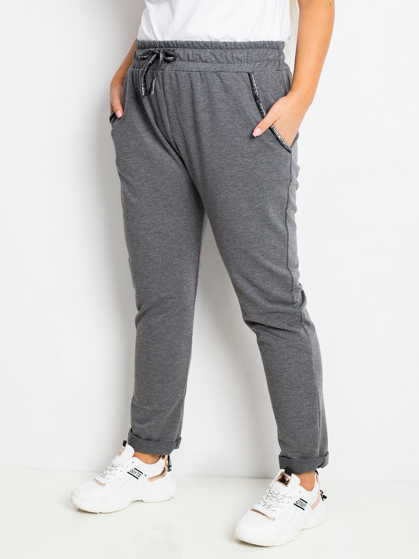 Dark gray plus size trousers from Savage
