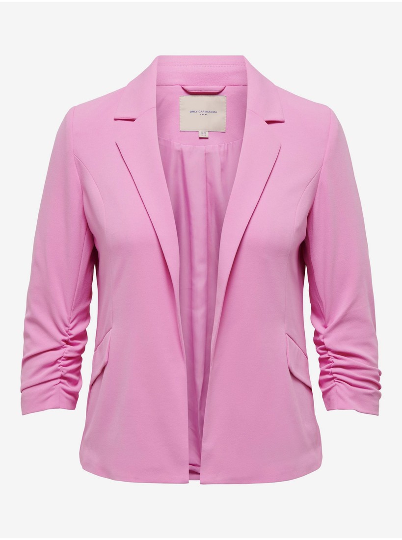 Pink Women's Jacket with Three-Quarter Sleeves ONLY CARMAKOMA Carolina D - Ladies