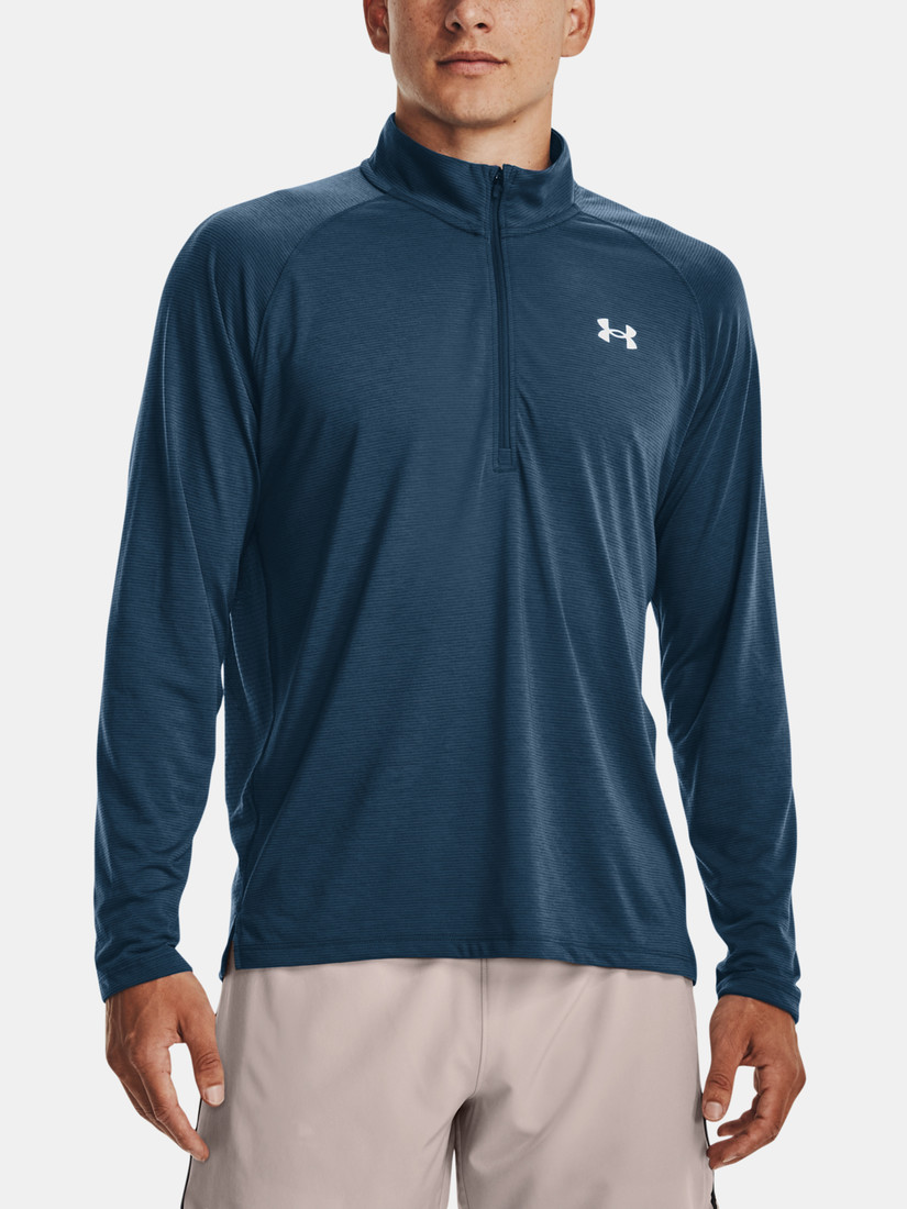 Under Armour T-Shirt UA STREAKER HALF ZIP-BLU - Men