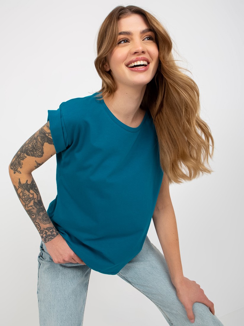 Revolution cotton women's nautical basic t-shirt
