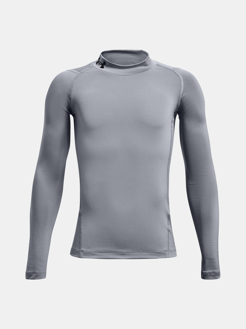 Under Armour T-Shirt UA HG Armour Mock LS-GRY - Boys