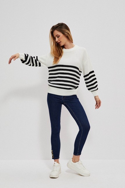 Black and white sweater