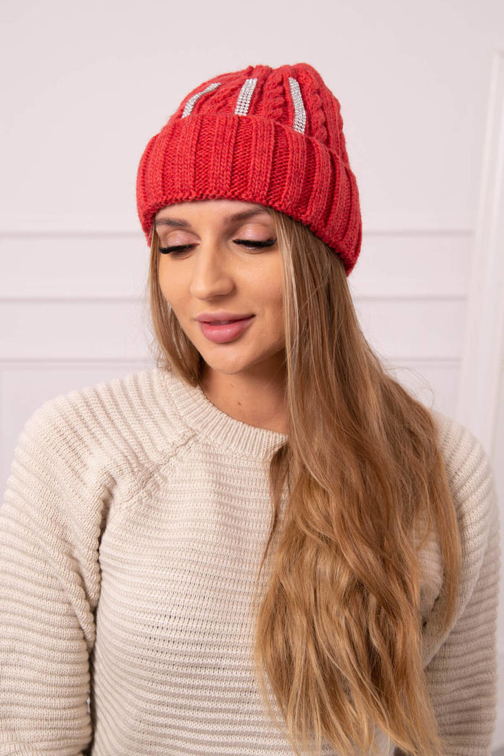 Women's cap Selena K384 red
