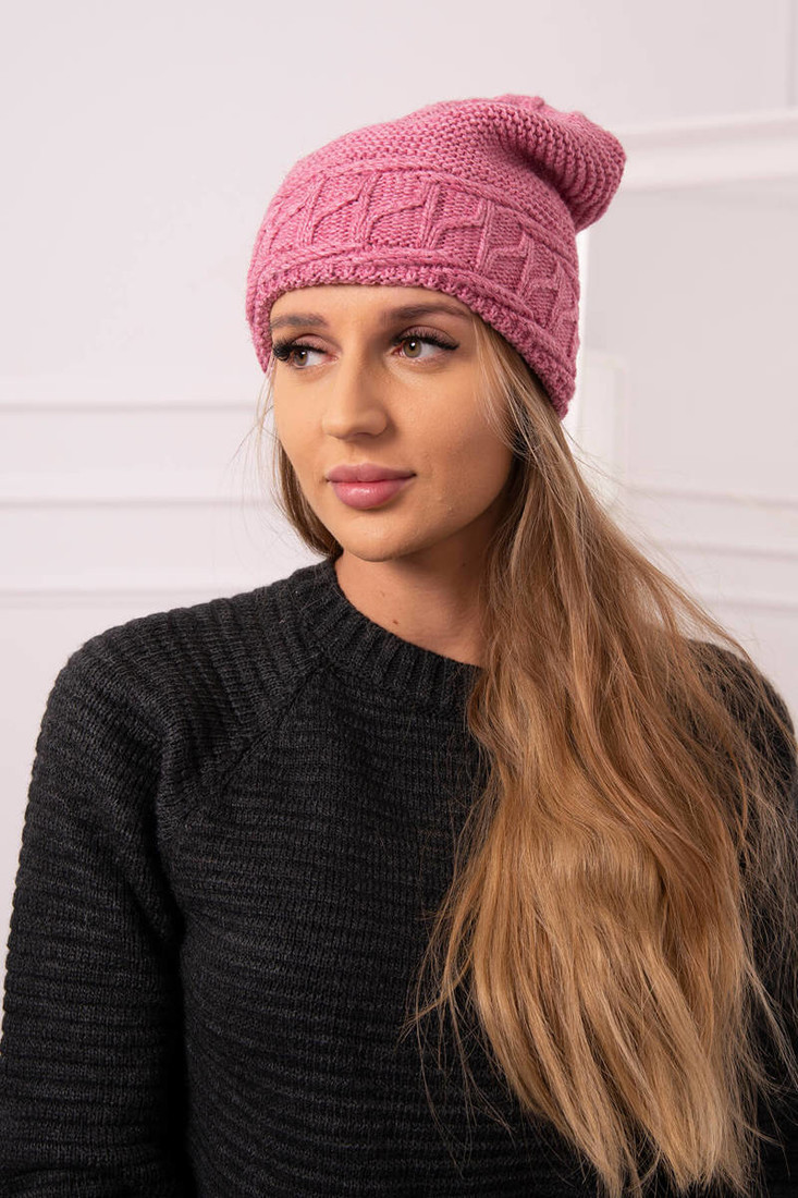 Women's cap Aniela K338 dark pink