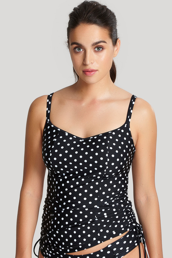 Vrchný diel plaviek Swimwear Anya Spot Balconnet Tankini black/white SW1011 70E