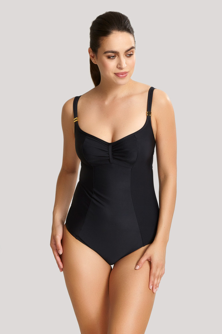 Jednodielne plavky Swimwear Anya Riva Balconnet Swimsuit black SW1300 65D