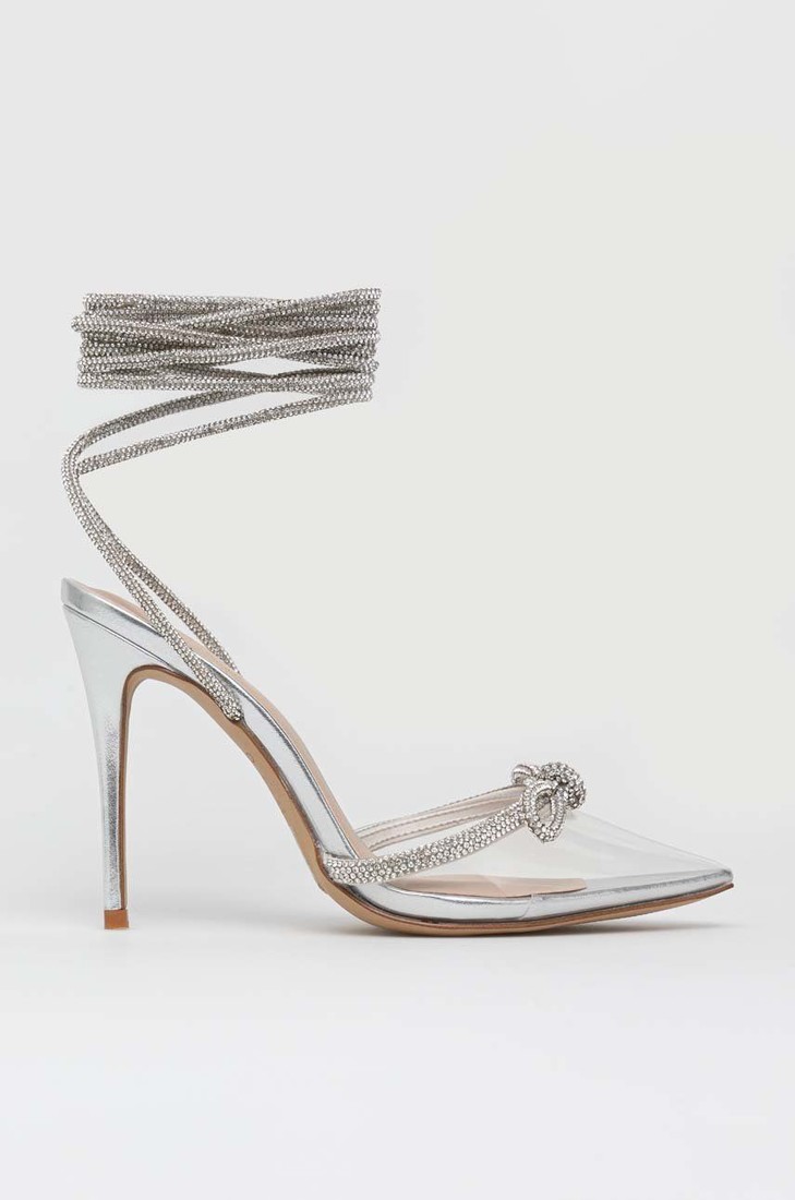 Lodičky Aldo Halalia strieborná farba