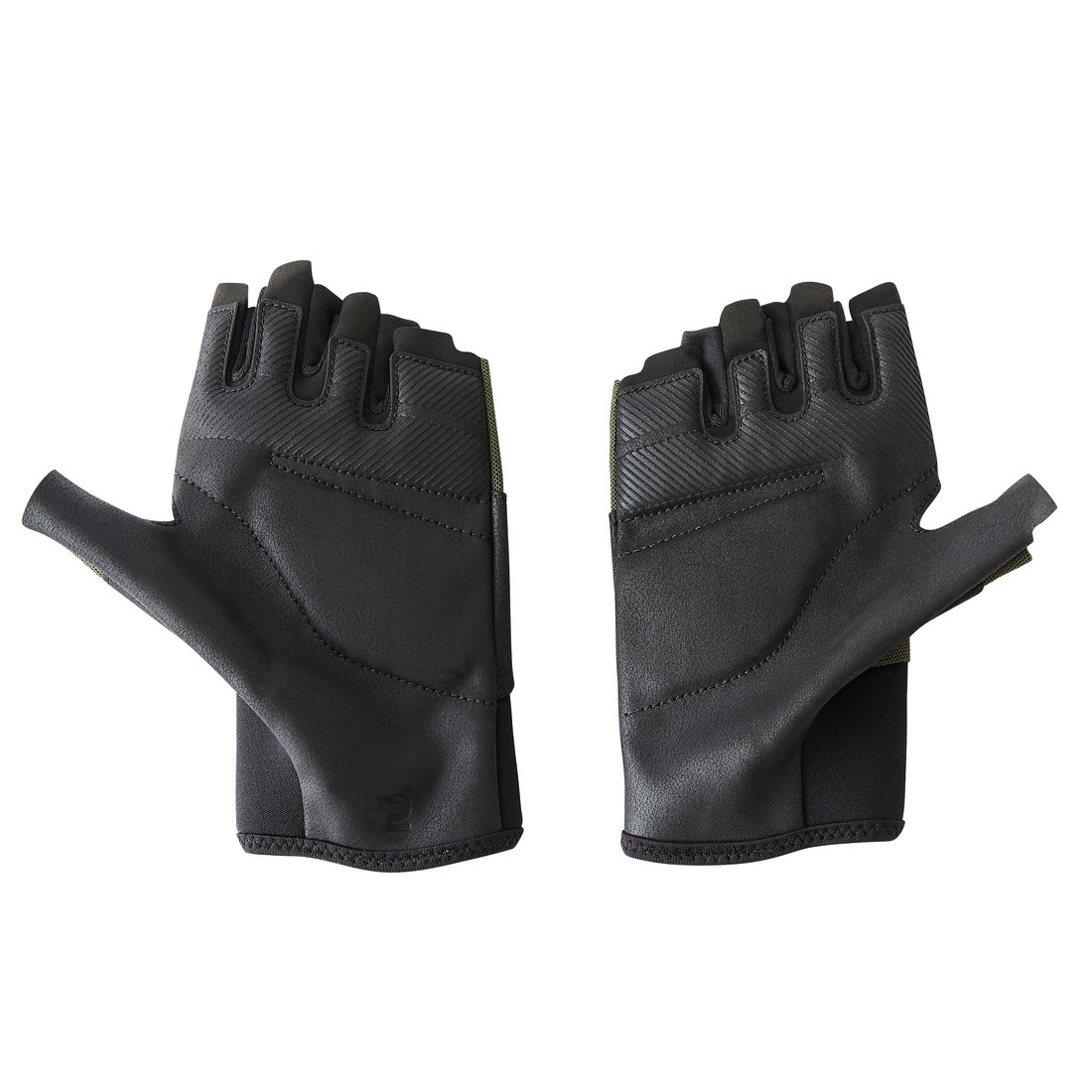 Rukavice 500 na posilňovanie kaki