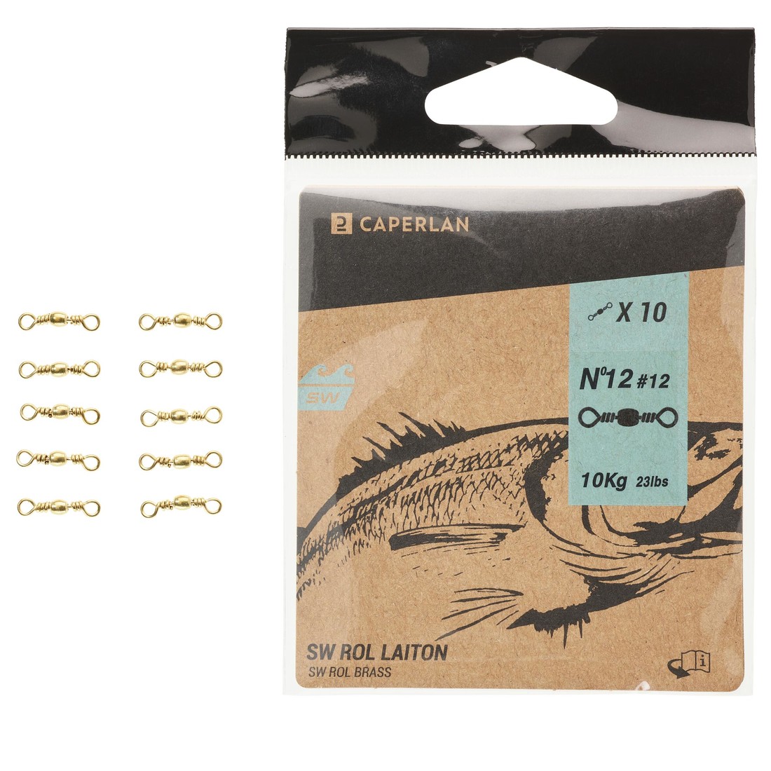 Súdkový obrtlík swivel brass sw 10 ks
