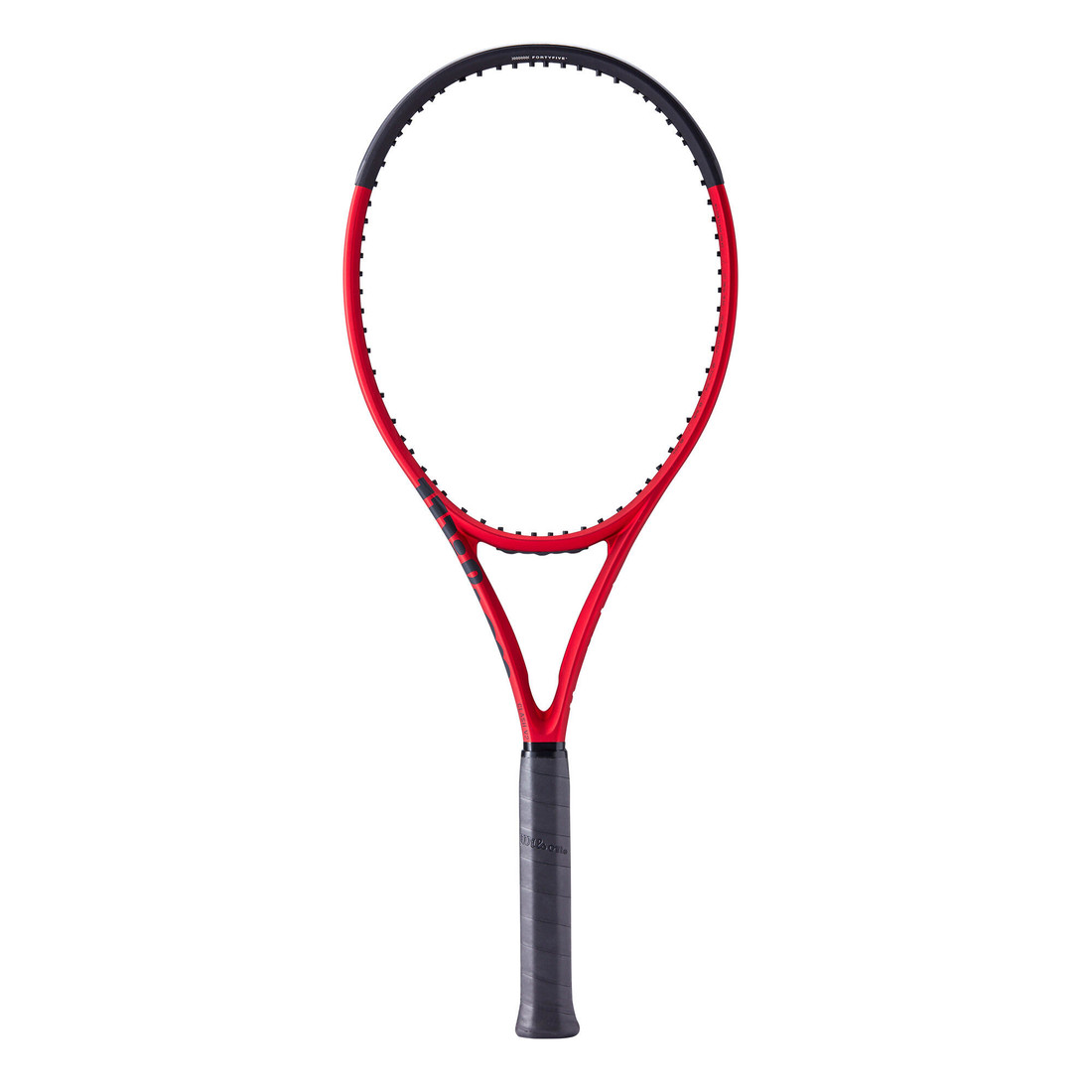 Tenisová raketa clash 100 v2 295 g bez výpletu čierno-červená