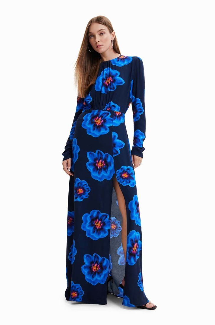 Šaty Desigual maxi, rovný strih