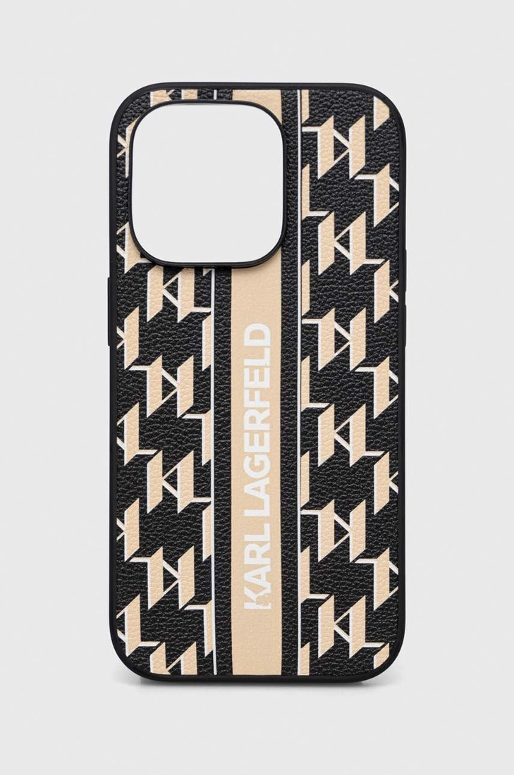 Puzdro na mobil Karl Lagerfeld iPhone 14 Pro 6,1'' béžová farba