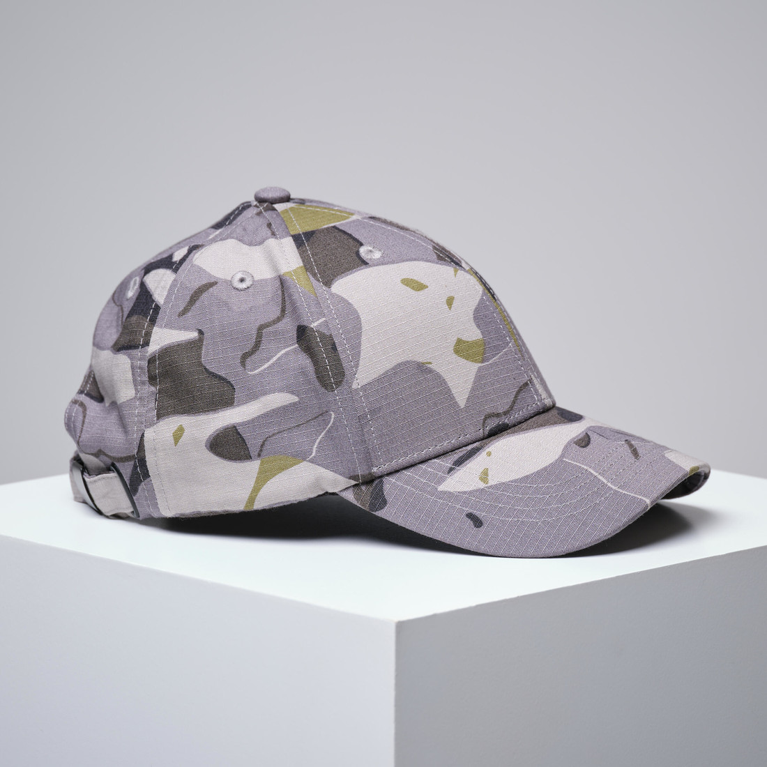 Detská šiltovka sg100 maskovanie woodland sivá