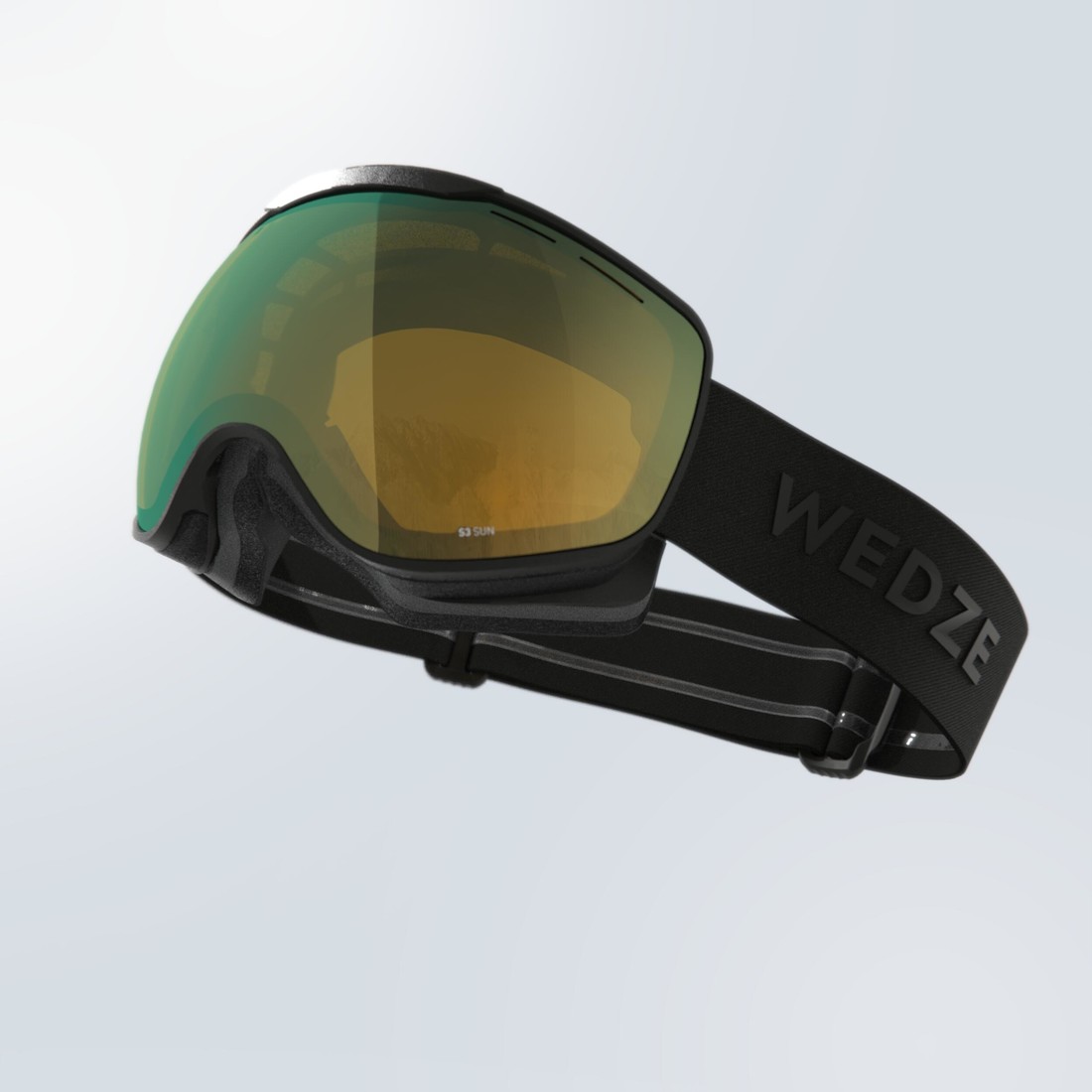Lyžiarske a snowboardové okuliare g 900 s3 do pekného počasia zelené
