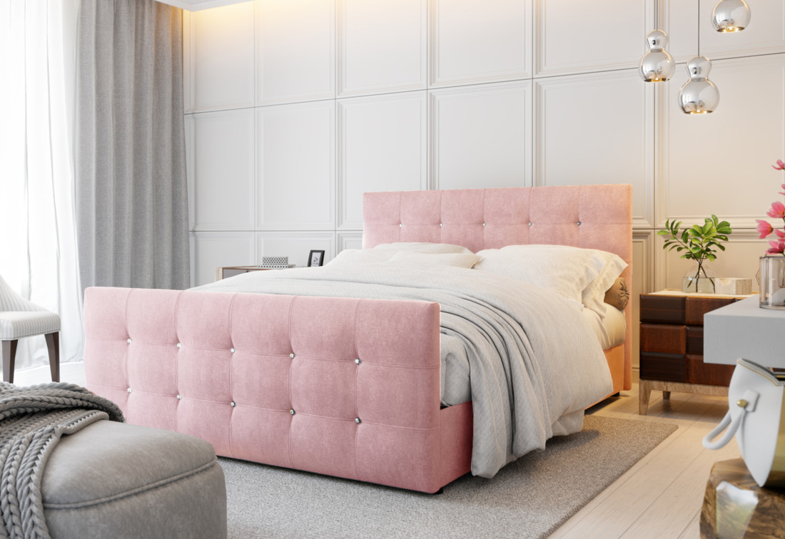 Expedo Čalúnená posteľ boxspring NAOMI, 180x200, cosmic14