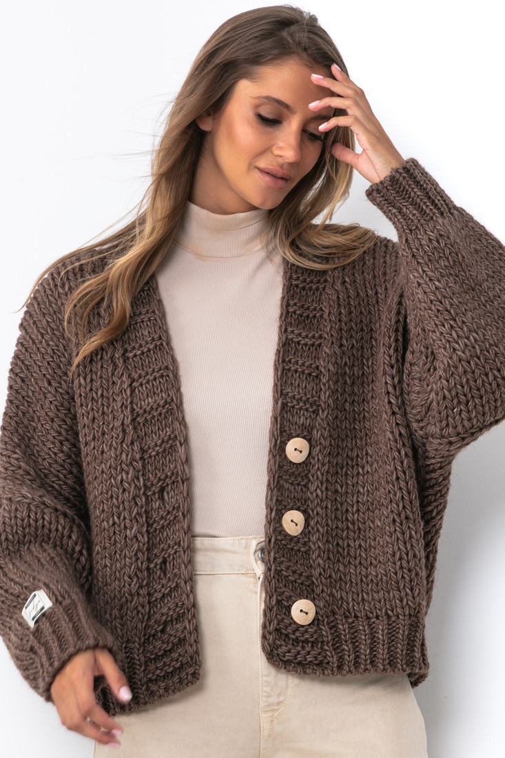 Fobya Cardigan F1501 Brown 36/38