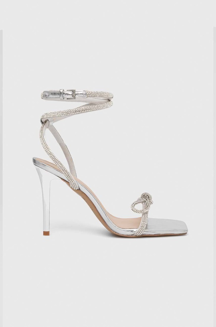 Sandále Aldo Barrona strieborná farba, 13388682.BARRONA