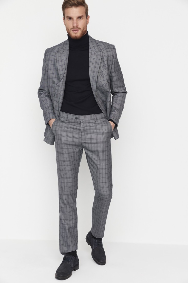 Trendyol Pants - Gray - Straight