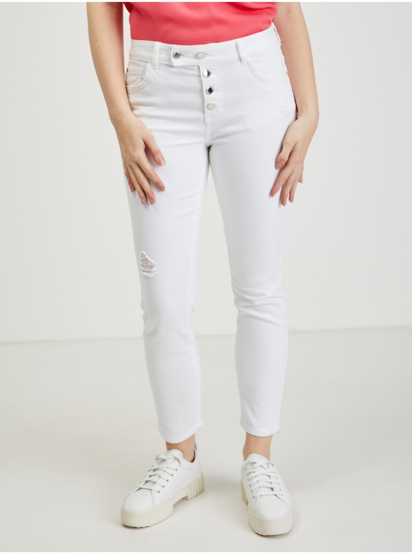 White Women's Slim Fit Jeans ORSAY - Women