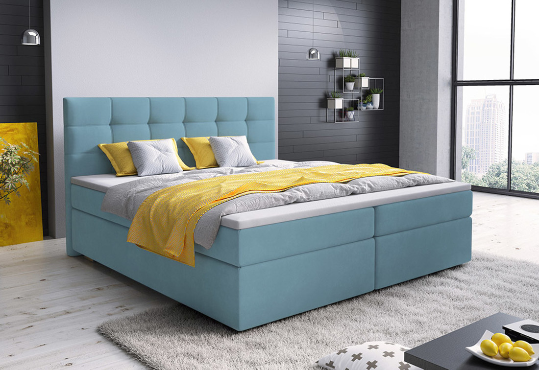 Expedo Čalúnená posteľ boxspring GLOSE, 160x200, cosmic 05