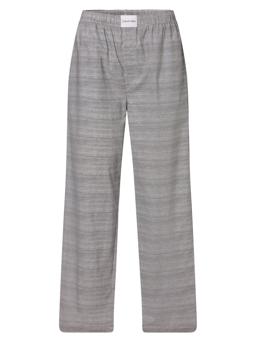 Dámske pyžamové nohavice QS6893E 5FQ čierno / biela - Calvin Klein S černobílá