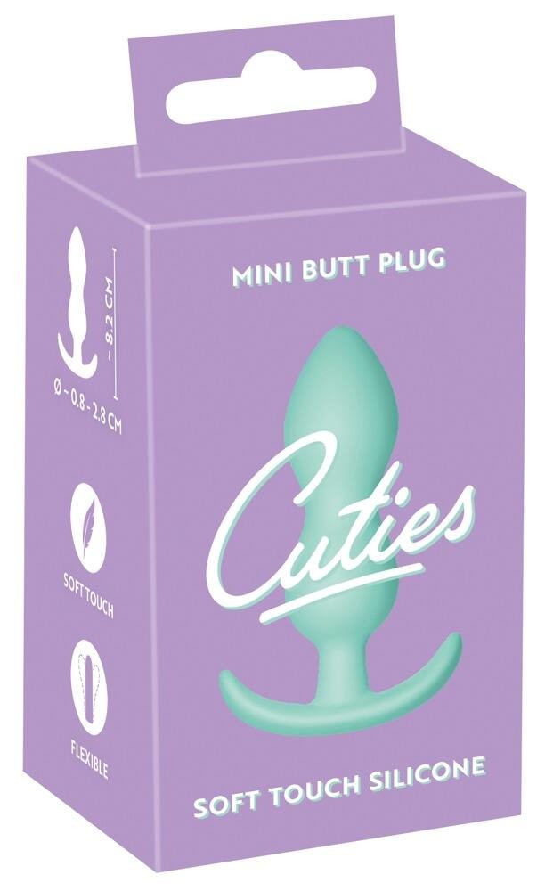 Cuties Mini Butt Plug - silicone anal dildo - mint (2.8cm)