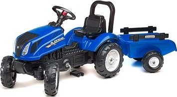 Traktor s valníkom – modrý
