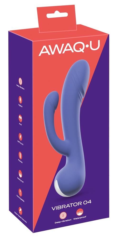 AWAQ.U 4 - rechargeable, anal lever vibrator (purple)