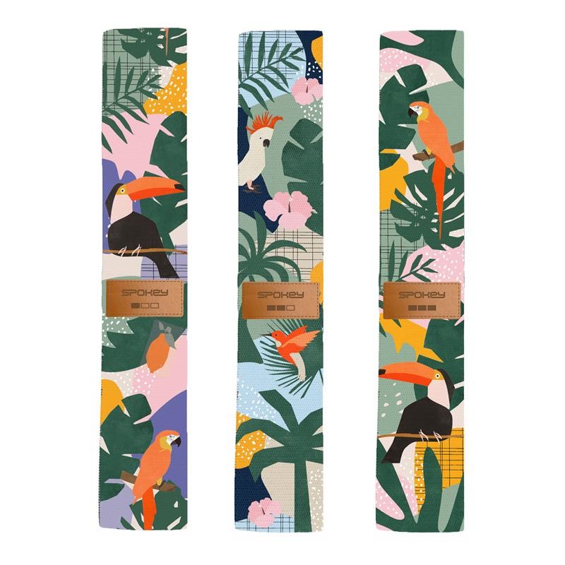 Spokey HOME JUNGLE Set of 3 strengthening cotton gum + packaging