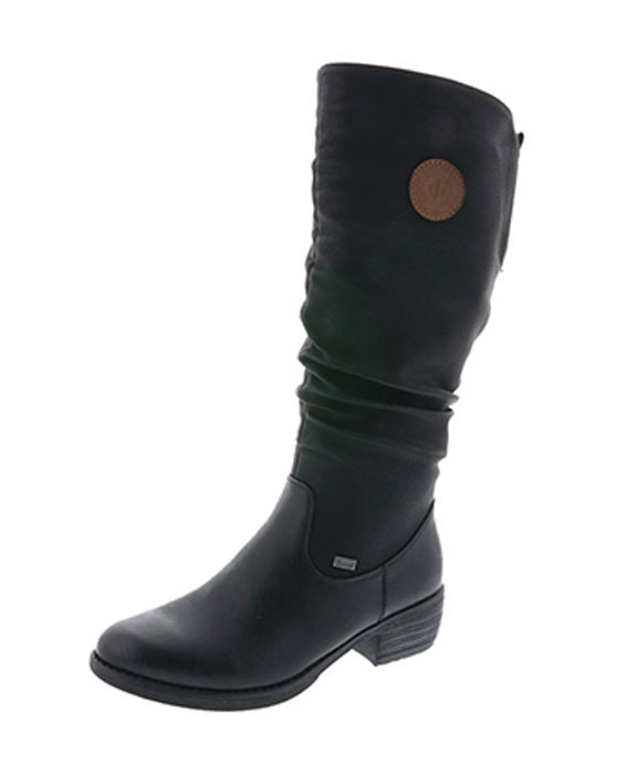 RIEKERTEX holeňová QR153425060 Čierna - 36