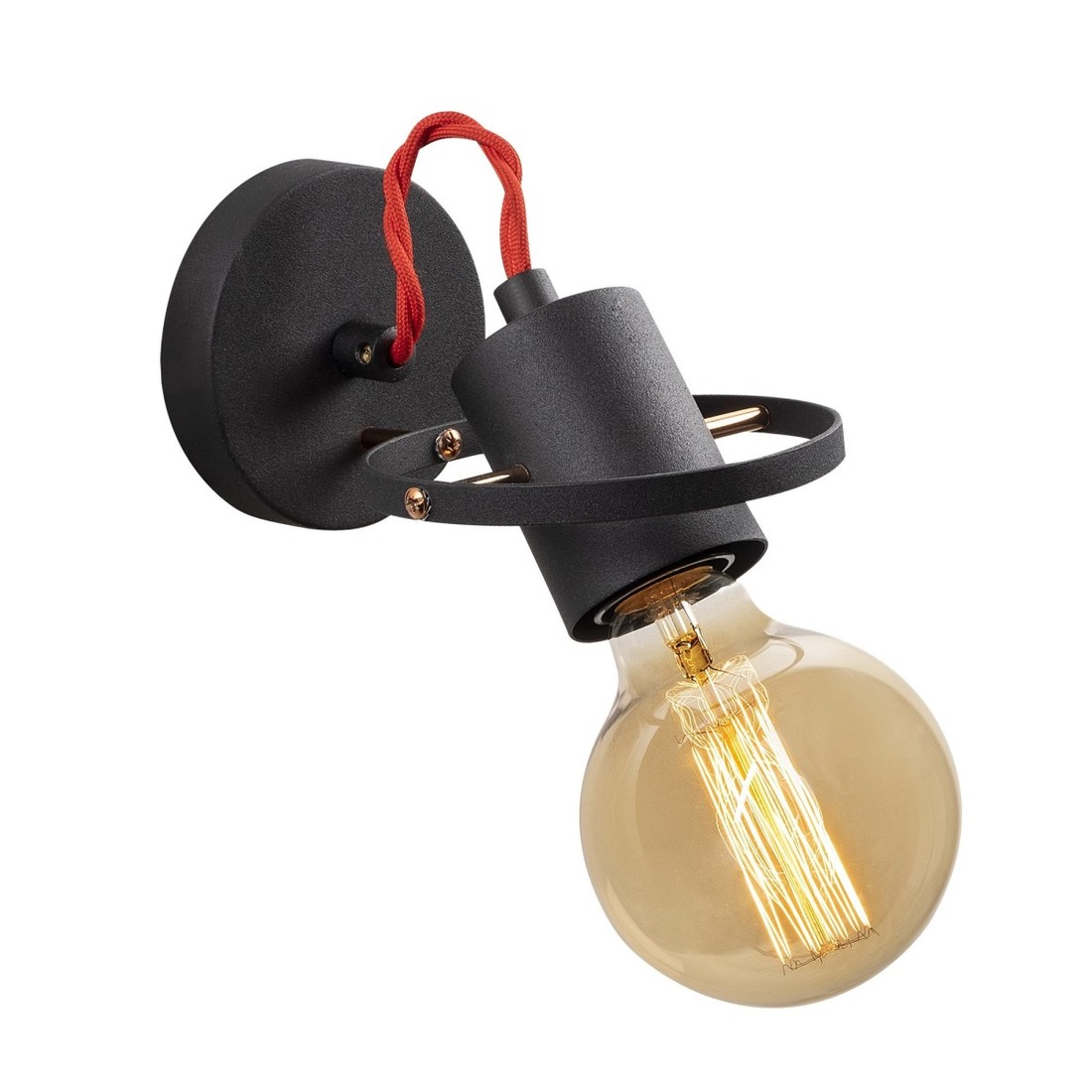 Nástěnná lampa Vaveyla černá