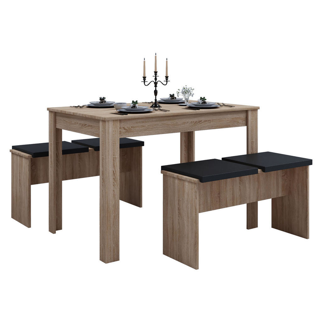 MID.YOU STOLOVÁ SÚPRAVA, dub sonoma