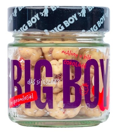 Big boy maliny v bílé čokoládě by @kamilasikl
