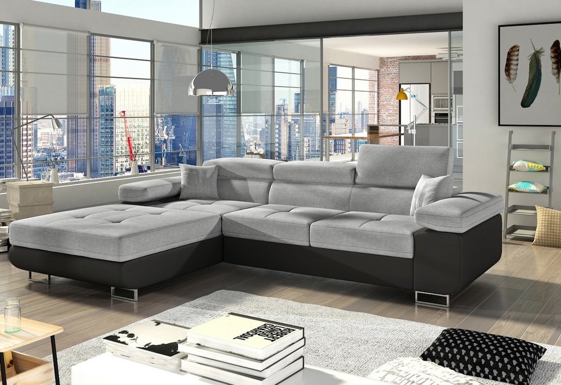 Expedo Rohová rozkladacia sedačka AMARO, 280x90x205, sawana 21/soft 11, ľavý roh