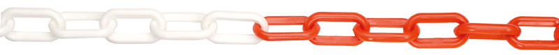 JSP Reťaz plast 6mm/25m červená/biela