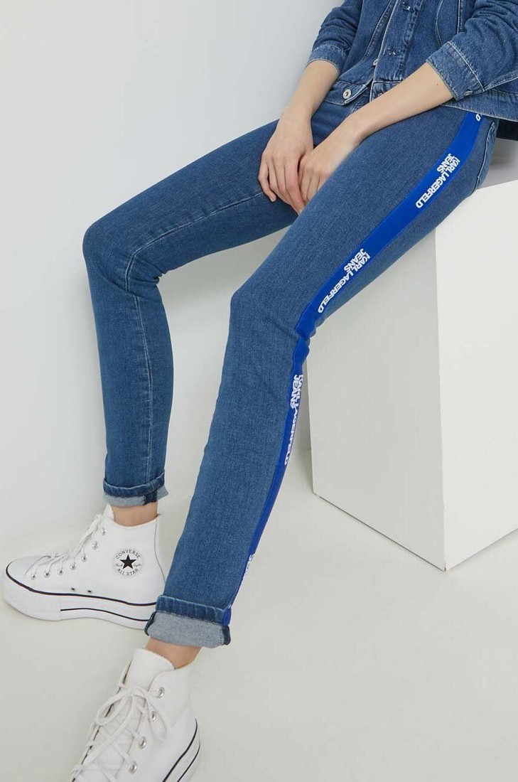 Rifle Karl Lagerfeld Jeans dámske, vysoký pás