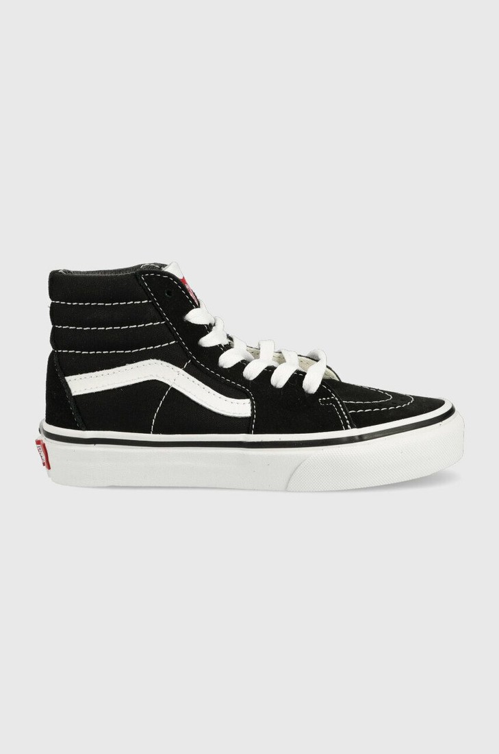Detské tenisky Vans UY SK8 Hi BLACK/TRUE WHIT čierna farba