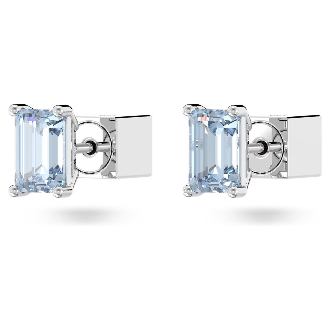 Swarovski Jedinečné náušnice kôstky s modrými zirkónmi Stilla 5639134