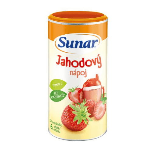 SUNAR Rozpustný nápoj jahodový v prášku od ukončenia 6. mesiaca 200 g