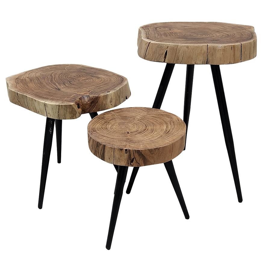 Konferenčný stolík Duke akácia/čierna