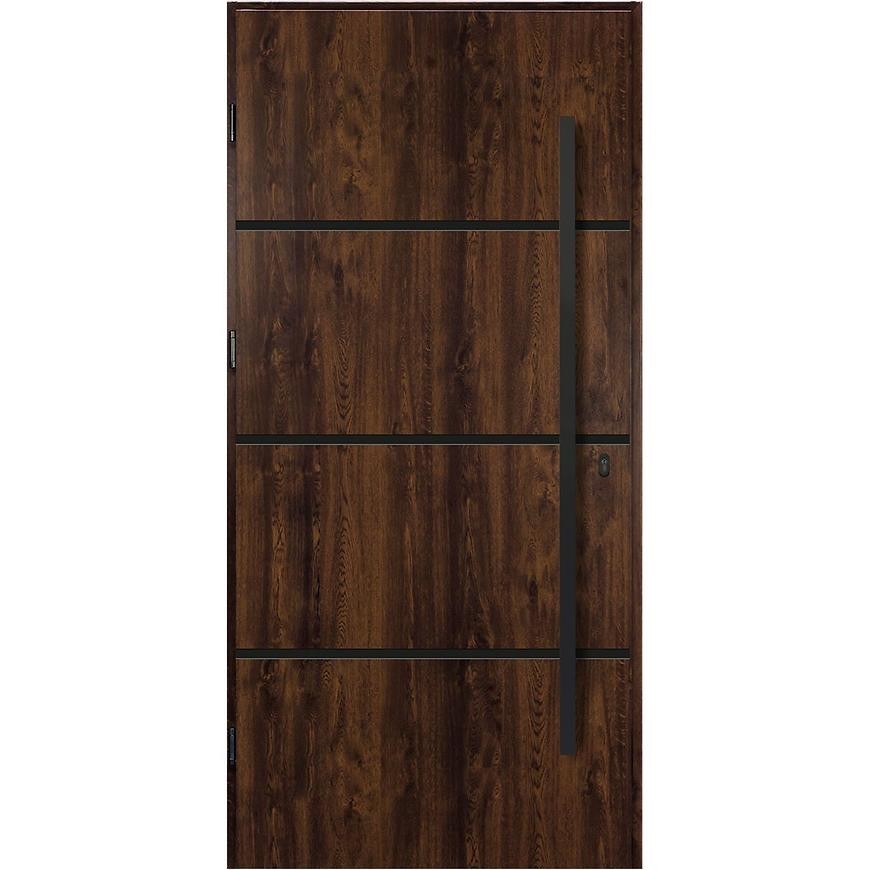 Dvere vchodové Fobos 90L ořech