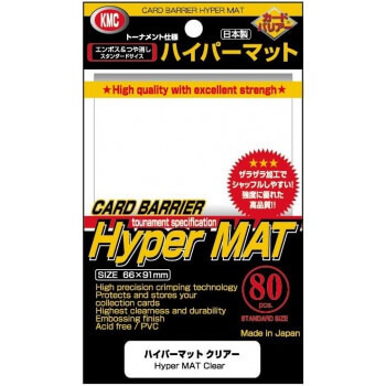 KMC Obaly na karty KMC Standard Sleeves - Hyper Mat Clear - 80ks