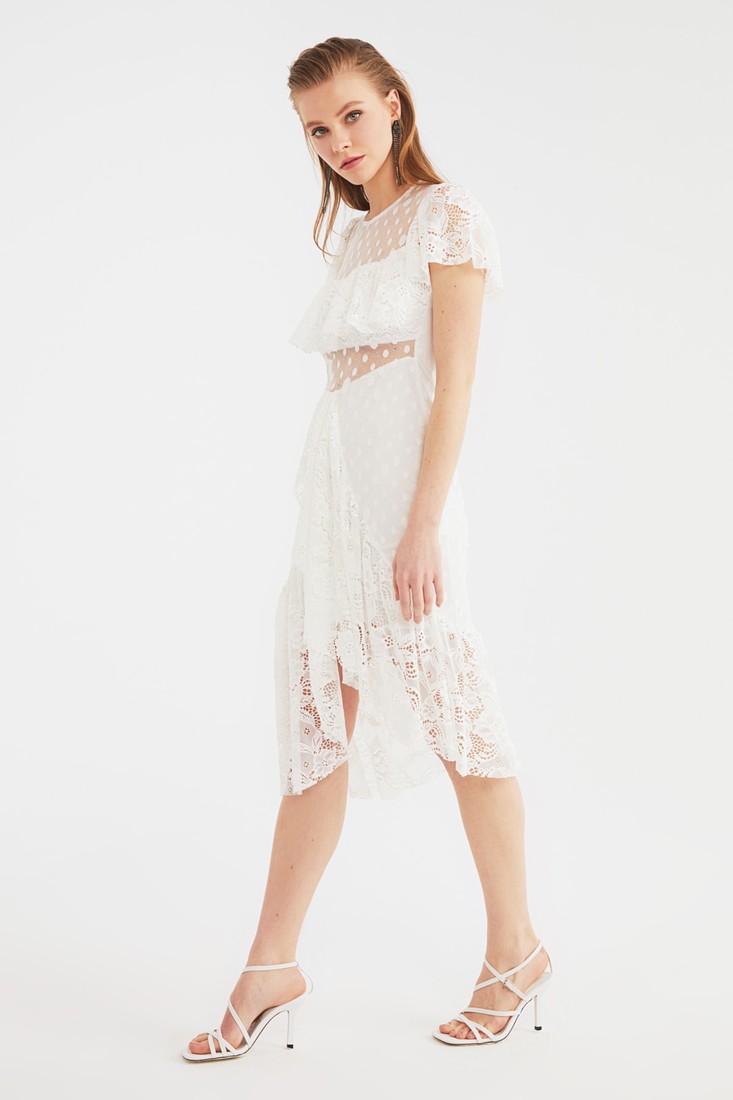 Trendyol Dress - Ecru - Basic