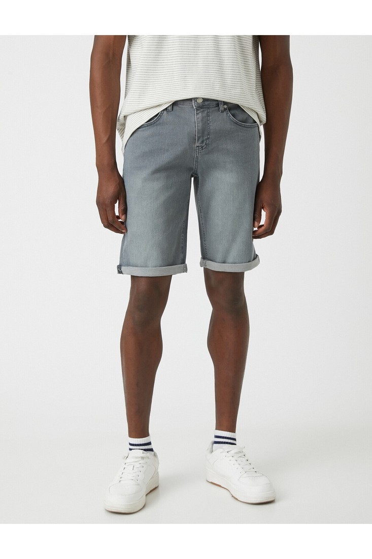 Koton Shorts - Gray - Normal Waist