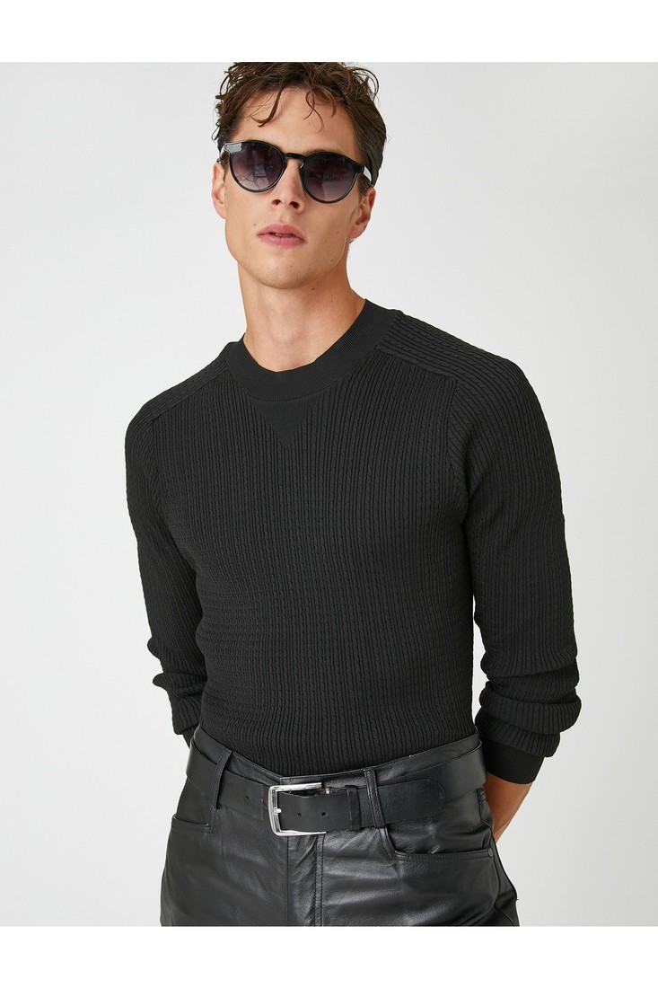 Koton Sweater - Black - Regular