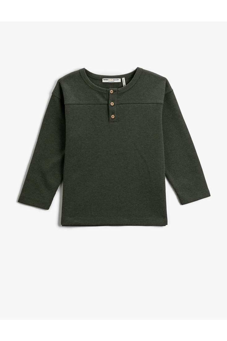 Koton T-Shirt - Khaki - Standard