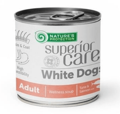 Natures P POLIEVKA Superior care White Dog adult salmon & tuna all breeds soup 6 x 140ml