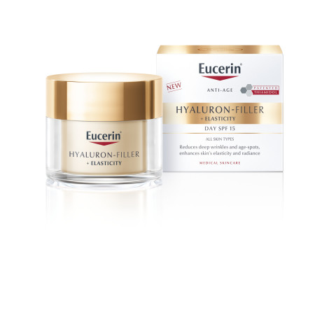 Eucerin HYALURON-FILLER+ELASTICITY Anti-age Denný krém SPF15 50ml