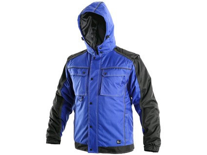 Bunda CXS IRVINE, zimná, pánska, modro-čierna, veľ. 4XL